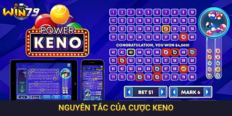 Nguyên tắc của cược Keno